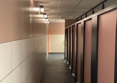 Refurbished washroom facilities at Bar10 leisure venue in Irvine Scotland