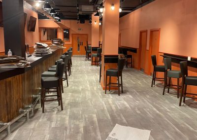 Main bar area and hospitality space at Bar10 Irvine