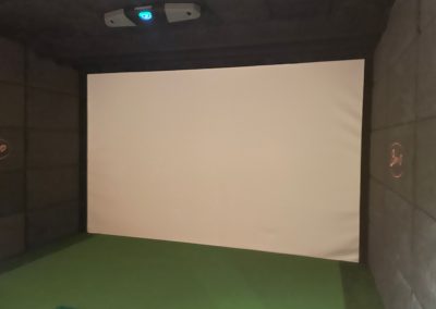 Golf simulator suite installed at Bar10 Irvine Scotland