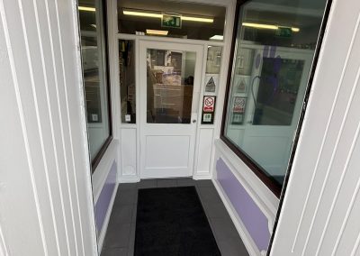 New flooring installed at vet surgery entrance in Blackwood