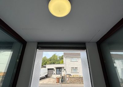 New LED lighting fitted at entrance of Summerwood Vets Blackwood