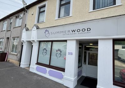 New Summerwood Vets shopfront signage in Blackwood